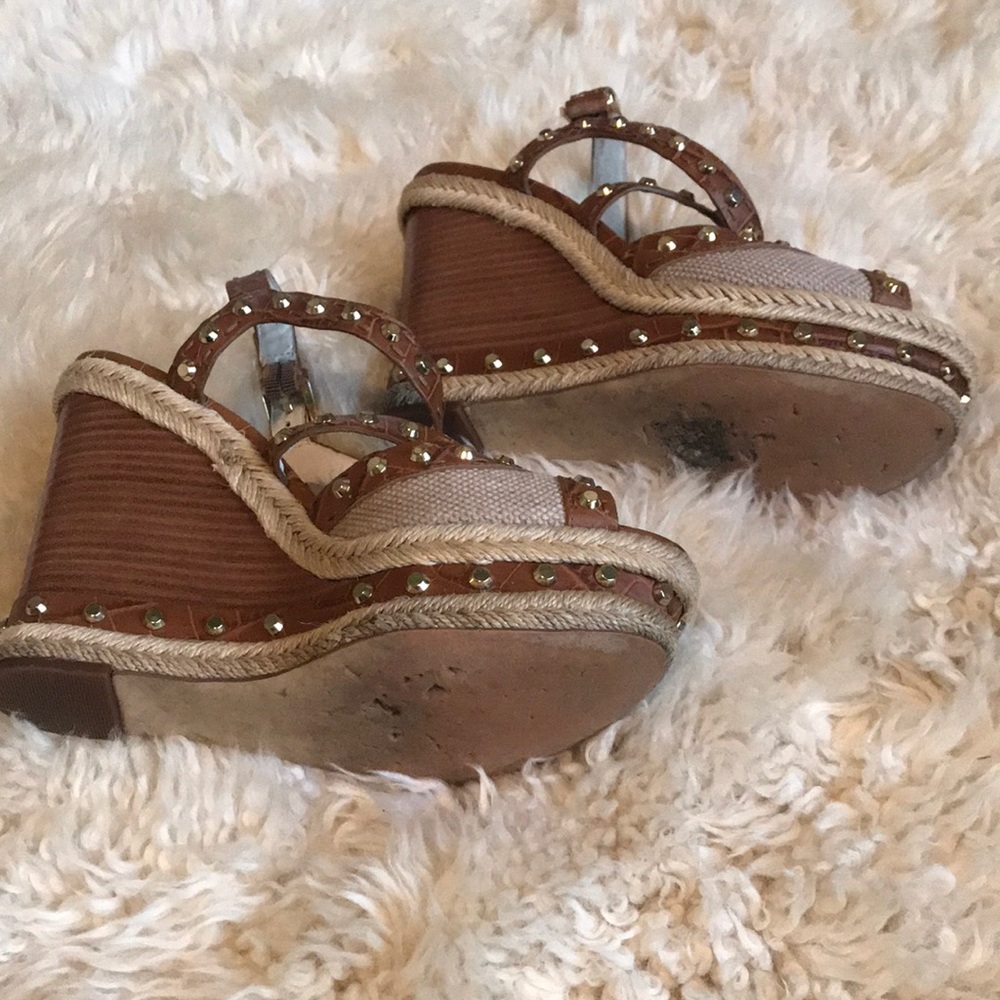 Michael Kors Studded Strappy Wedge size 7 1/2 - Picture 5 of 6